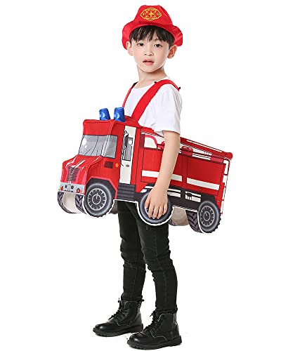 Disfraz camión de bomberos para niño 3-5 años miniatura 3
