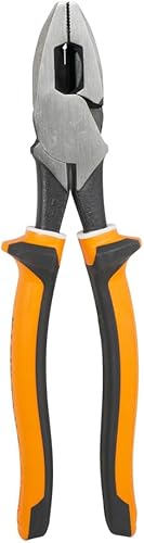 Miniatura 4 de Klein Tools 2139NEEINS - Alicates laterales aislados con mango delgado, fabricados en Estados Unidos, nariz aerodinámica de Nueva Inglaterra con