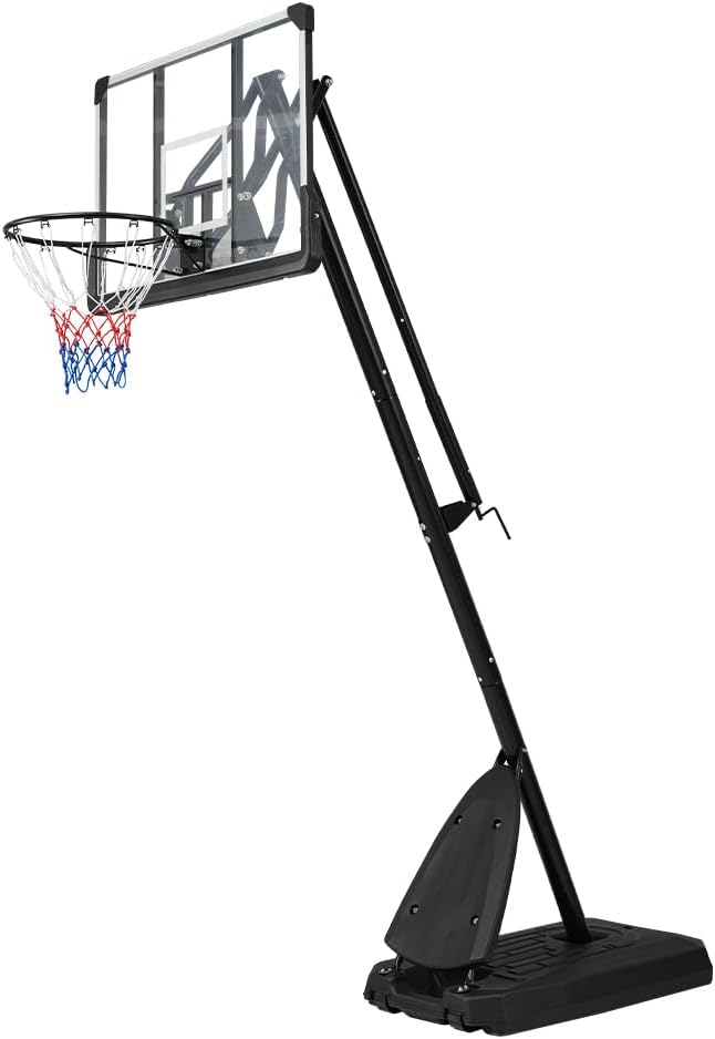 バスケットゴール 公式＆ミニバス対応 6段階高さ調節 230-305cm 移動可