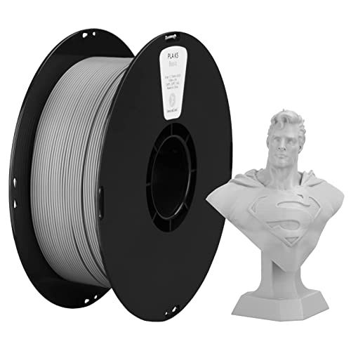 kexcelled Update PLA 3D Printing Filament, Dimensional Accuracy +/- 0.03 mm, 1.75 mm, 1 kg Spool (2.2lbs), Fit Most FDM Printer, Tidy Winding Tangle-Free, Gray
