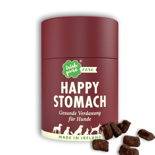 Irish Pure Happy Stomach Verdauungssnacks für Hunde | 100 Stück / 1 x 300g | Probiotika als Leckerli | Darmflora beim Hund stärken | verbesserte Verdauung & Immunsystem | Magenproblemen |100%Natürlich
