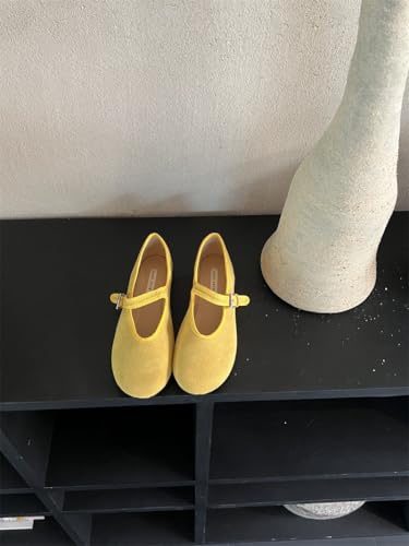 Vintage Buckle Mary Jane Flats for Women Leopard Round Toe Ballet Shoes Multiple Classic Color Options for Weekend Outings2