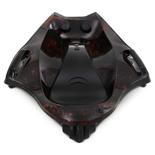 Rollplay Nighthawk Storm Electric Ride On Toy for Ages 6 & Up with 12V 7AH Rechargeable Battery, Side Handlebars for Steering, Tall Rear Flag, and Top Speed of 6.5 MPH, Black/Red