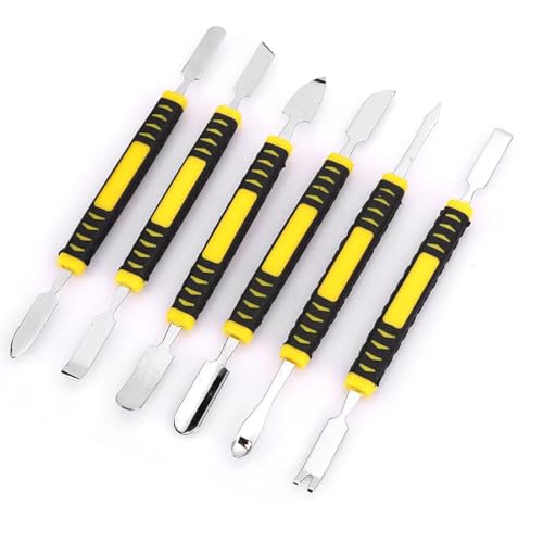 XinYangMao Kit de 6 Pieds-de-Biche en Métal pour Réparation Électronique - Outils de Démontage Double Extrémité pour Téléphone Portable, Tablette et Petit Électronique