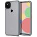 Produktbild CYRILL ColorBrick Kompatibel mit Google Pixel 4a Hülle, Matte Cover Halbdurchsichtige Black PC Rückseite mit Soft TPU Pixel 4a Case - Grau