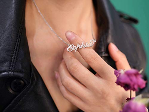 Carrie Style Name Necklace Personalized Customized Initial Pendant Choker Jewelry for Women Girls4
