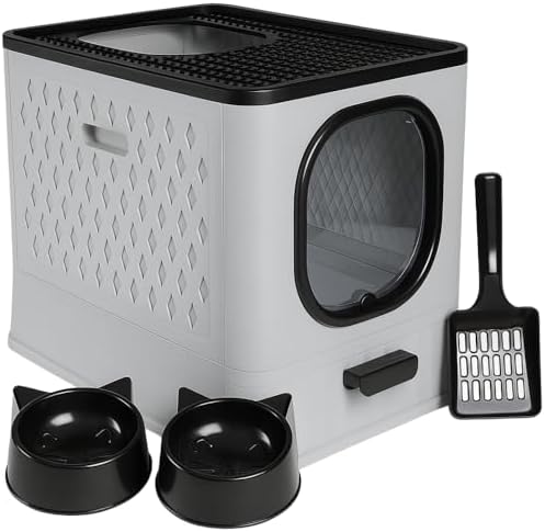 Caixa De Areia Para Gatos Fechada Furba Grande Sandbox Luxo Grand...