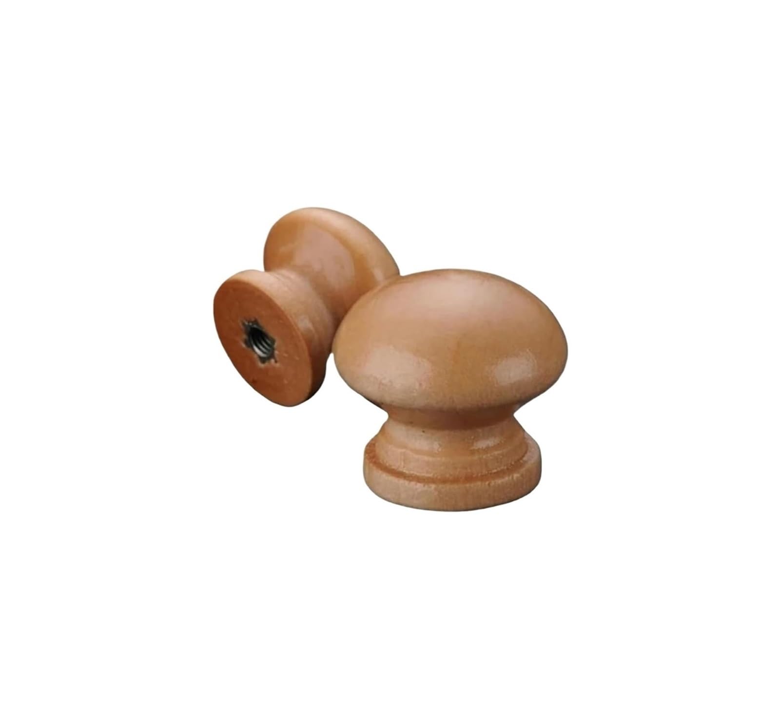 20/30er-Pack Naturholz Runde Schrank Schubladenknöpfe(Small 30 Pieces)