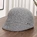 DMMWCX Hat Simple Wool Cycling Cap, Suitable for Women, Retro Baseball Cap for Autumn and Winter.-A1-M 56-58Cm