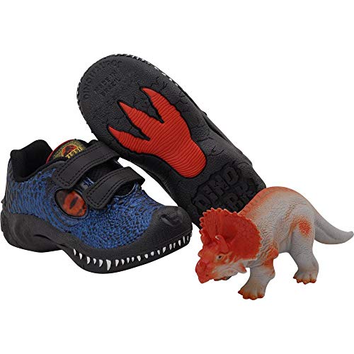 Tenis Dinossauro Dino Park Vissi Infantil + Brinde - Preto Com Azul 33