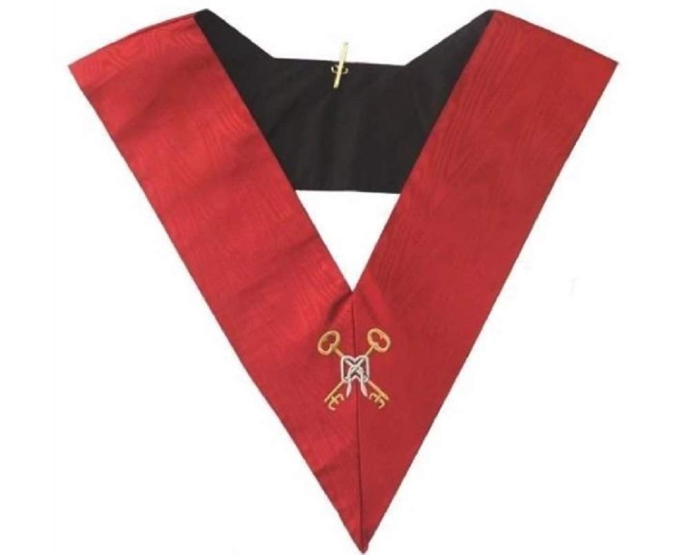 Collare Massonico Regalia AASR 18° Grado - Cavaliere Rose Croix - Tesoriere, Cavaliere Rose Croix