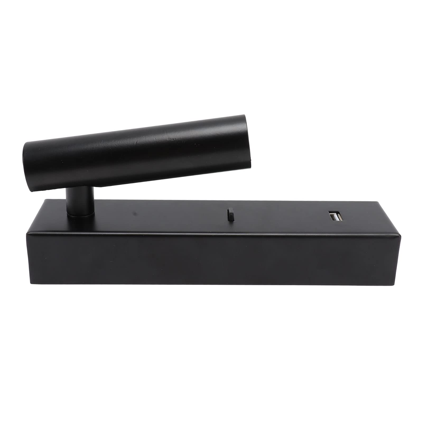 Aplique de Pared LED, Luz de Lectura Montada en la Pared con Cabezales Giratorios de 350 Grados y 90 Grados, Luz Cálida, Puerto USB para Dormitorio Junto a la Cama