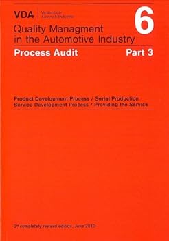 Paperback VDA Volume 6 Part 3 : Process Audit, 2nd Completely Revised Edition Book