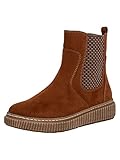 Recycled P.E.T. Jana Softline Damen 8-8-25461-29 Stiefelette, braun, 37 EU Weit