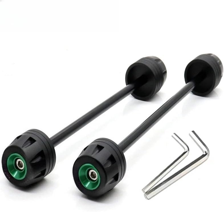 Motorcycle Front & Rear Wheel Fork Axle Sliders Crash Protectors For YAMAHA MT-10 FZ-10 2015 2016 2017 2018 2019 2020-2023 (Green)