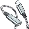 JXMOX Cable de extensión USB C (3.3 pies/3.3 ft/10 Gbps), USB 3.2 tipo C 3.1 macho a hembra extensión de 100 W/5 A carga y sincronización para USBC Hub/PSVR2/iPhone 15 16 pro max/MacBook Air M2