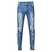Pantalones Vaqueros para Hombre Casuales Moda Pantalones Vaqueros Rotos Hombre Jeans Trend...
