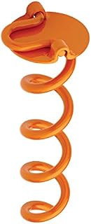 Liberty Outdoor ANCFR10-ORG-A Folding Ring Spiral Ground Anchor, Orange, 10-Inch, Single