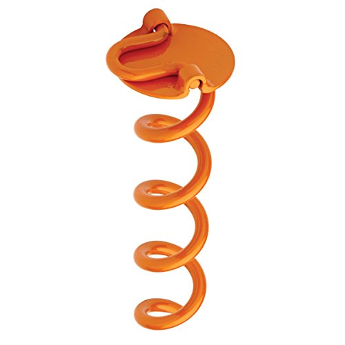 Liberty Outdoor ANCFR10-ORG-A Folding Ring Spiral Ground Anchor, Orange, 10-Inch, Single