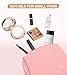 Marvolia Small Makeup Bag for Purse - Travel Cute Cosmetic Bag for Women Mini Makeup Organizer Zipper Pouch for travel Essentials - Pink(Small)