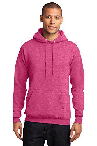 Port Company Classic Pullover Hooded Sweatshirt. - X-Large - Heather Sangria