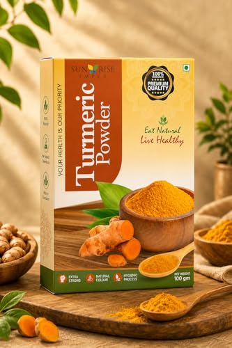 Image of SUNRISE Impex Haldi Powder 100g | Natural Turmeric Powder | Aromatic Indian Spice for Daily Cooking