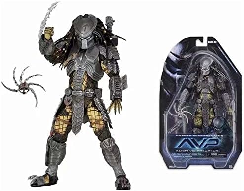 HXUYTL Predator - 7" Scale Action Figures - Series 14 - Celtic & Unmasked Scar & Series 15 Masked Scar, Multicolor