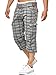 Produktbild Indicode Herren Nicolas Check 3/4 Cargo-Shorts inkl. Gürtel | Herrenshorts aus Baumwolle Lt Grey Check L