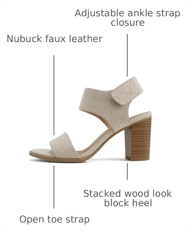 Image of Soda Wait-A ~ Women Open Round Toe Chunky Heel Ankle Strap High Heel Dress Sandals