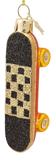 SIKORA Skateboard besondere Weihnachtskugel Glas Christbaumschmuck Deko...