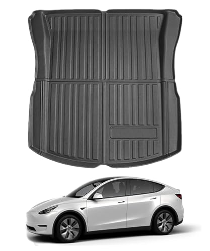 Model 3 Cargo Mats Rear Cargo Trunk Tray Floor Liners Compatible with 2024 2025 2026 Tesla Model 3All Weather Protector Custom-Fit 3D Waterproof Durable Odorless Anti-Slip Flexible Accessories