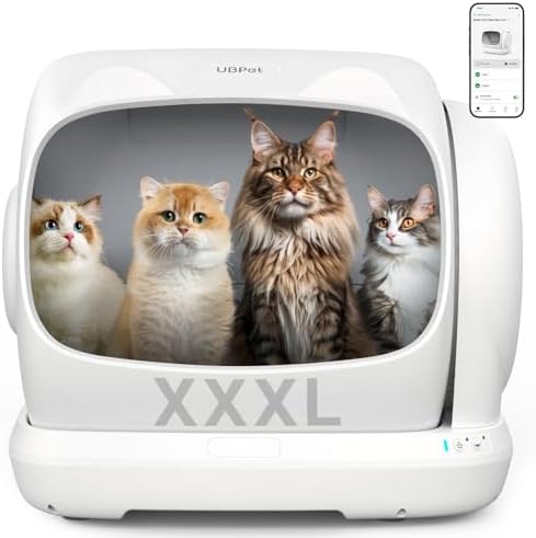 UBPET XXXL Arenero Gatos Autolimpiable,106L - Arenero Autolimpiab...