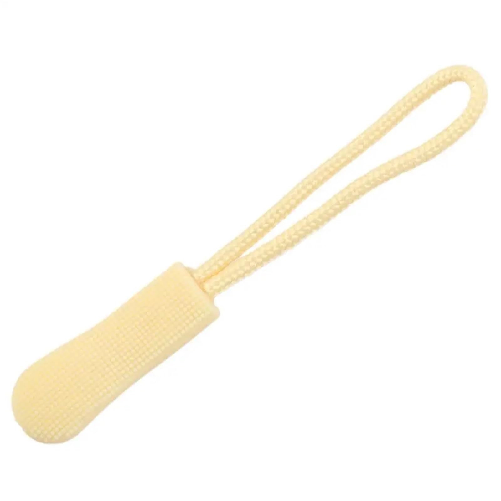 Piezas de recambio para tiradores de cremallera, Tiradores de cremallera, 200 Uds., extremos repuesto multicolores, fijador maleta for mochila viaje(Light Yellow)