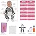 Vollence 18 inch Sleeping Silicone Baby Dolls Boy Weighted 7.4 lb,[NOT Vinyl],Silicone Full Body Reborn Realistic Lifelike Newborn Real Life Soft Babies with Feeding Kit & Gift Box for Kids Age 3+