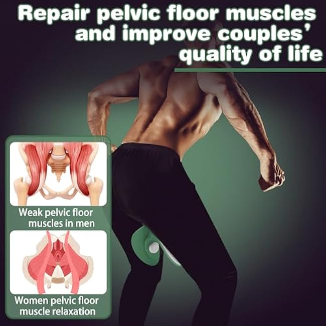 Pelvic Trainer Inner Thigh Exerciser for Man, Thigh Hip Leg Exerciser Pelvic Floor Exerciser Strengthener Muscle Toners Trainer pro Exercise Equipment for Man