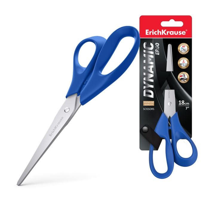 Erich Krause Scissors Dynamic, 18 Cm (Blister 1 Pcs)