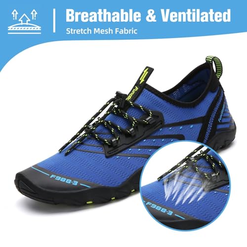 Image of Mishansha Water Shoes for Women Men, Quick-Dry Barefoot Swim Shoes with Drainage Holes, Lightweight Aqua Shoe for Beach Pool River Boating Yoga Walking