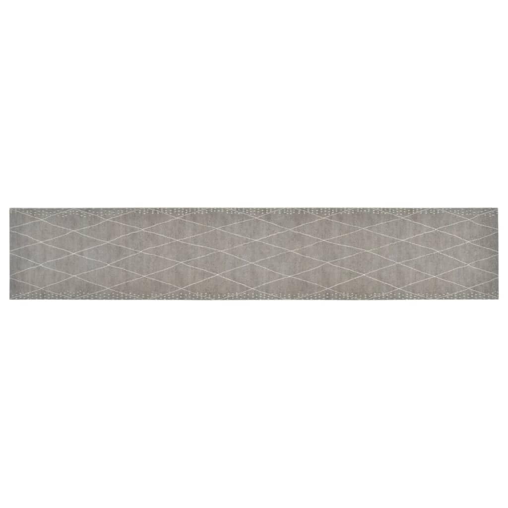 Tapis de cuisine lavable antidérapant en velours doux motif losanges