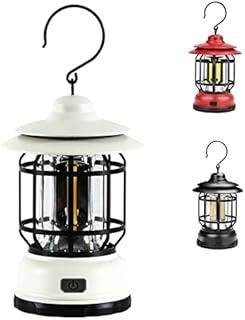 LED Camping Lantern Battery Operated, Waterproof Camping Lamp Hook Up 2 Light Modes Ultra Bright Tent Lights Indoor Outdoor Emergency Survival Lanterns for Camping Fishing