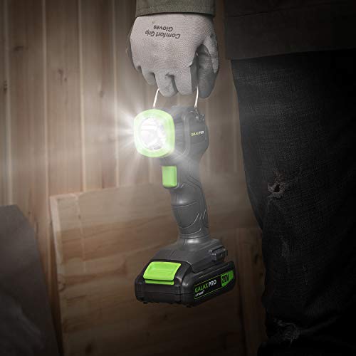 Galax Pro Exzenterschleifer, Bohrmaschine, 2 Geschwindigkeiten, Brenner, Werkzeugset, kabellos, 110 lm, Li-Ion-Akku 1,3… – Bild 7