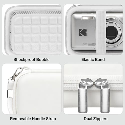 Kit de funda para cámara Kodak Pixpro FZ55 con estuche rígido y cubierta de silicona miniatura 5