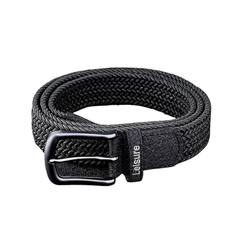 Men Belt Braided Elastic Belt For Men Stretchy Woven Canvas Fashion Belt For Versatile Jeans And Pants