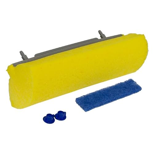 Quickie Roller Mop Refill with Microban Extra Absorbent Mop and Scrub Cleaning for Bathroom and Kitchen Cleaning