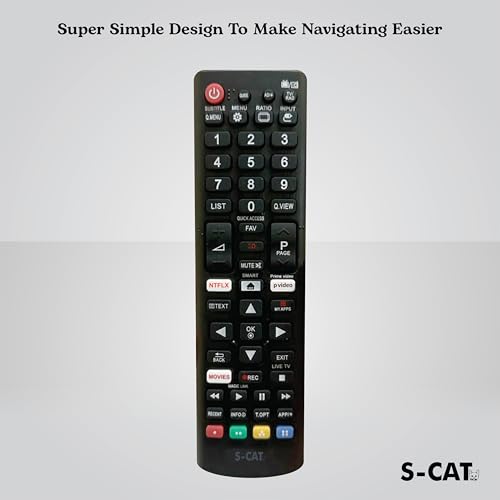 Image of S-CAT Compatible with Lg Smart Tv Remote Control AKB75095303 Universal Suitable for LED OLED LCD UHD Plasma Android Television (in case of Any Issues, Contact Customer Care)