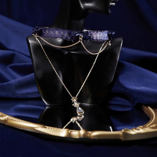 GENSHIN IMPACT Furina Impression Series - Multipurpose Choker Necklace&Two-Layered Ribbon Bracelet4