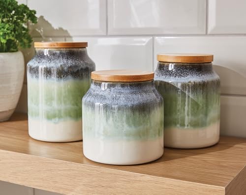 Cooksmart Ceramic Canister, Multi, Compact - Image 4