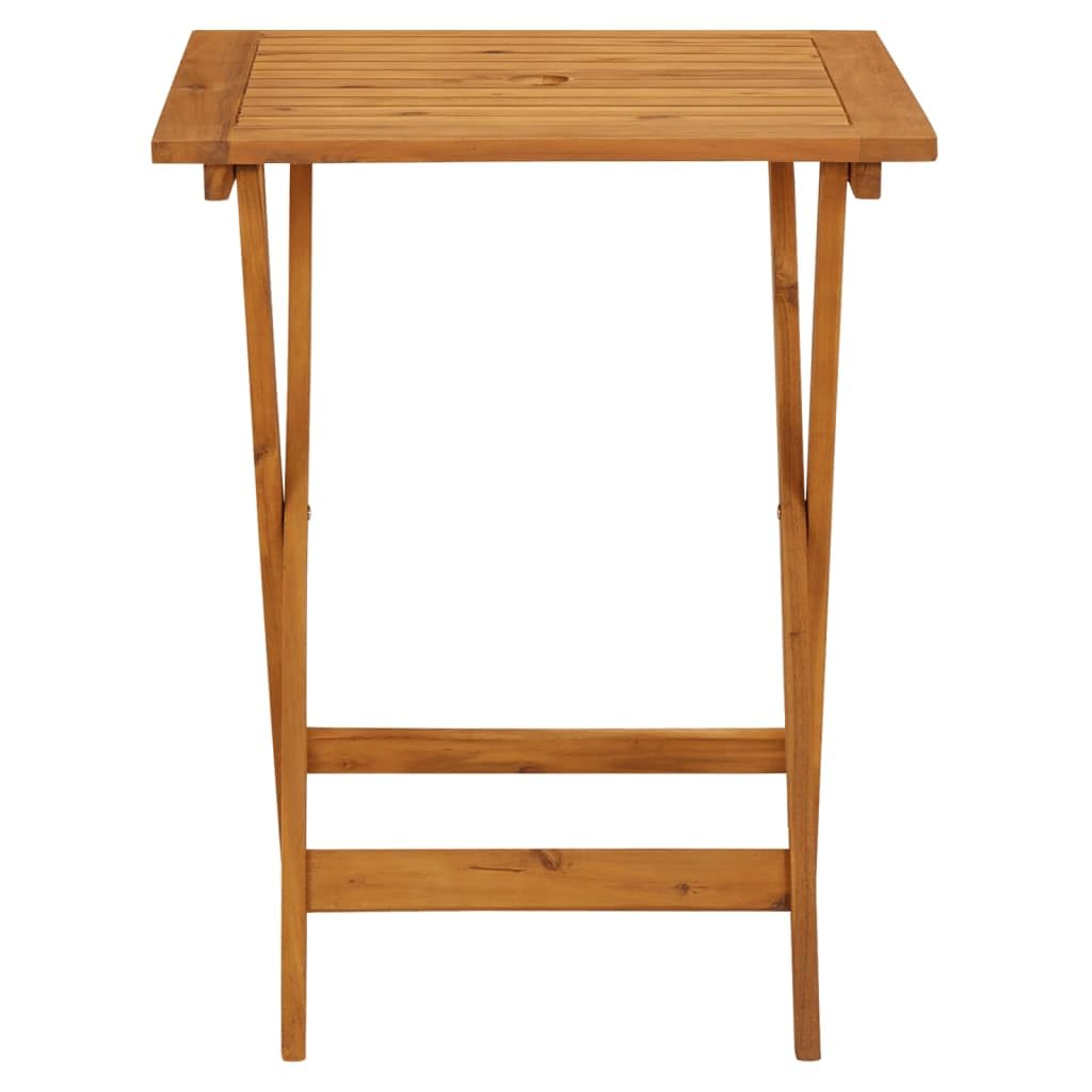 Set da 3 pezzi da bistrot grigio in polyrattan e legno massello, set da esterno