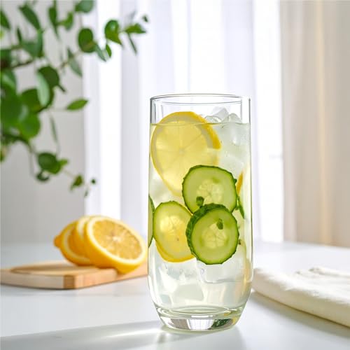 Glasmark KROSNO 1992 Ensemble De 6 Pièces 400 ml Grand Verre Convient Au Lave Vaisselle Résistant Eau Jus Boissons – vue 3