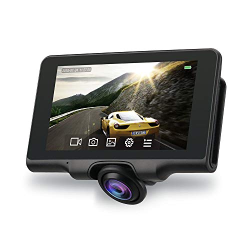 Trochilus 32G Dash Cam，Car Cameras with Night Vision Front and Rear, Dual Dash