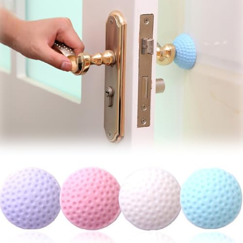 CATOR Tope de Puerta para Suelo, Juego de 4 Unidades, Tope Puerta Adhesivo, Topes para Puertas Transparente Autoadhesivo Protección de Pared y Muebles - Multicolor